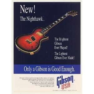  1994 Gibson Nighthawk Guitar Print Ad (46237)
