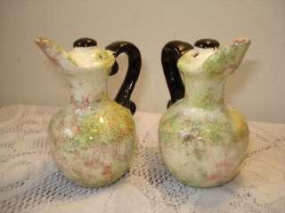 Vintage Handled Wine Jug Salt & Pepper Shakers  