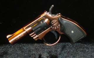 Brass Revolver Refillabe Butane Torch Lighter Cigarette Cigar  