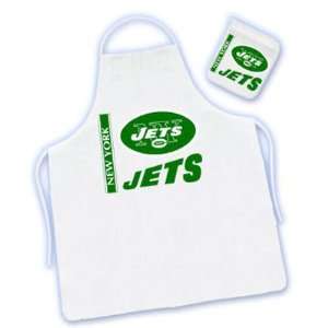    NEW YORK JETS OFFICIAL CHEFS APRON + OVEN MITT