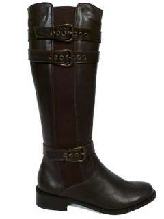   Size 8M 8 Brown Leather Riding Boots Runel Tmoro Nappa NIB  