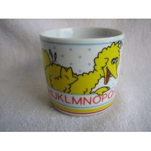  Sesame Street Big Bird Alphabet Porcelain Mug Cup (2 3/4 