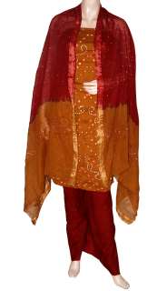   Look Boho Bohemian Bandhej Bandhini Cotton Salwar Suit