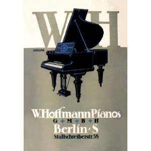  W. Hoffman Pianos   Berlin 20x30 poster