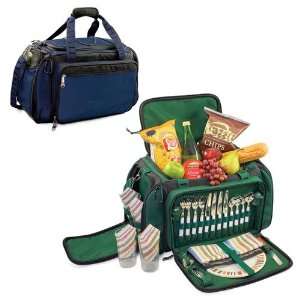   Hunter Green With Irish Plaid Picnic Picnic Baskets