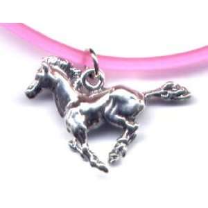  10 Pink Mustang Ankle Bracelet Sterling Silver Jewelry 