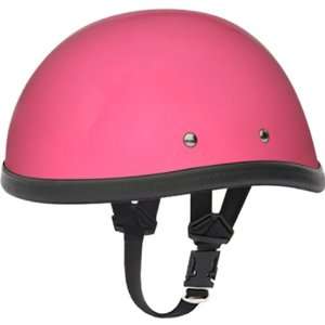   Novelty Cruiser Motorcycle Helmet   Hi Gloss Pink / Medium Automotive