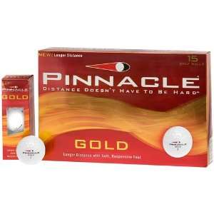 Pinnacle Gold Golf Balls   15 pack (15 Pack) Sports 