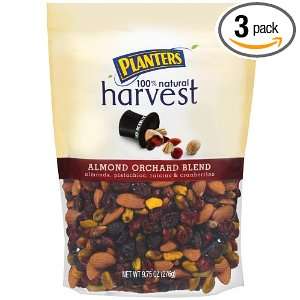Planters Harvest Almond Orchard Blend, 9.75 Ounce Bags (Pack of 3 