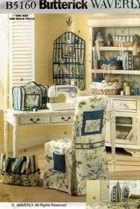 WAVERLY Sewing Room PATTERN Chair/Basket Cover Tote  