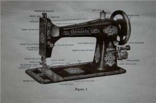 Domestic Vibrator Sewing Machine Instruction Manual On CD