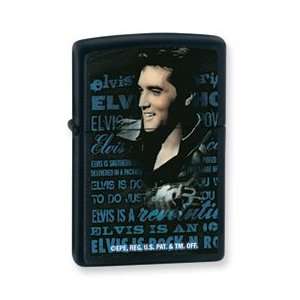 Zippo Elvis Black Matte Pocket Lighter