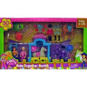  POLLY POCKET   RIDE TOGETHER RANCH GIFTSET with POLLY and 