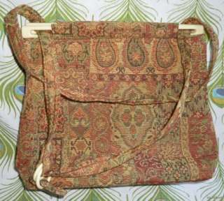   Classic Floral Tapestry Handbag Purse Shoulder Strap Ex Condition