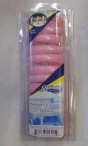 Bath Elements 12 Plastic Shower Curtain Hooks  