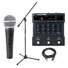   Vocalist Live 3 Vocal Pedal w/ Shure SM58s Mic, Mic Stand & XLR Cable