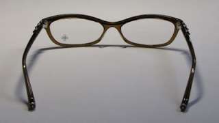 NEW CHROME HEARTS LOVE MUSTARD 55 16 137 BROWN/SILVER EYEGLASSES 