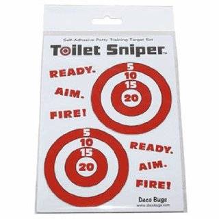 Toilet Sniper Potty Training Self Adhesive Targets (Red & White)