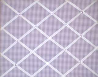 LAVENDER GINGHAM check French Message Memo Photo Board  