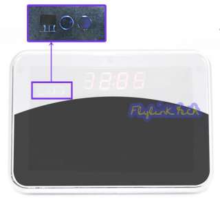   mini security spy clock digital camera mirror thermometer display
