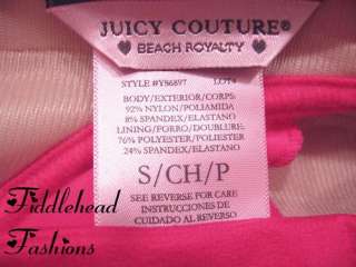 Juicy Couture Swimsuit Swimdress MISS SOFTEE Ruffle Skirted Bandeau 