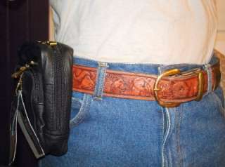 LEATHER PISTOL GUN WAIST BELT PACK   S&W BODYGUARD 380  