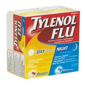  Tylenol Flu Day/Night Convenience Pack (24 Gelcaps 