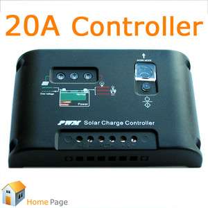 20A PWM Solar Power Panel Charger Controller Regulator Auto 12V/ 24V 
