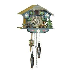  Quartz Cuckoo Clock Black forest house with music, beer 