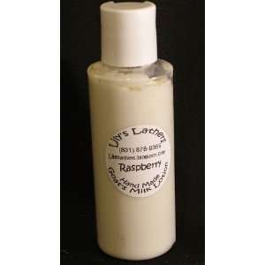 Lilys Lathers Raspberry Natural Goat Milk Lotion for Normal Skin 4 oz