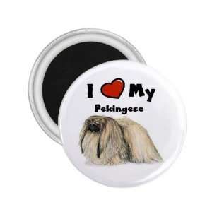  I Love My Pekingese Refrigerator Magnet