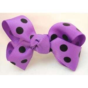  Purple Ribbon Hair Bow 