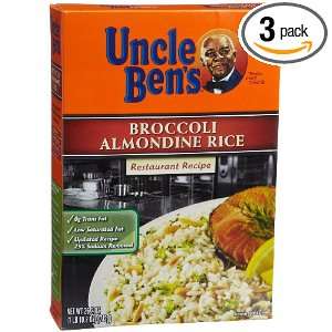 Uncle Bens Rice Broccoli Almondine, 26.2 Ounce Boxes (Pack of 3 