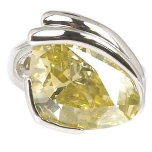  Triangle Peridot Cocktail Ring Jewelry