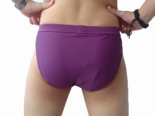 THREE SIX O Mens Bikini Brief Swimsuit Purple  