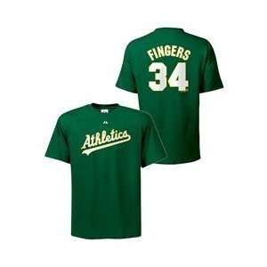  Oakland Athletics Rollie Fingers Cooperstown Name & Number 