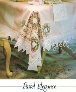 Pastel Elegance Tablecloth cross stitch patterns  
