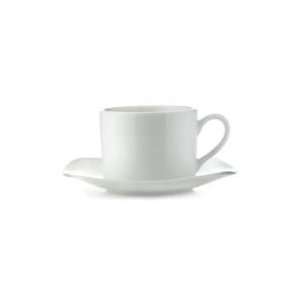  Royal Worcester Classic White Tea Cup and Saucer Kitchen 