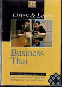 Listen & Learn Business Thai language course 3 tapes 9748913805  