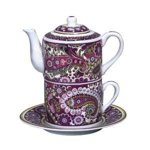 VERA BRADLEY COFFEE TEA pot FOR ONE cup VERY BERRY gift  
