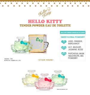Hello Kitty Tender Powder Eau De Toilette Etude House 7ml Mini Size