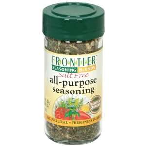 Frontier Salt Free Seasoning Blends, All Purpose, 1.2 oz. Bottle (Pack 
