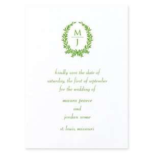   Classic Save the Date Card by Martha Stewart Wedding Invitations
