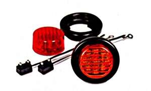 Truck & Trailer LED Red Marker Light Kit Pair  