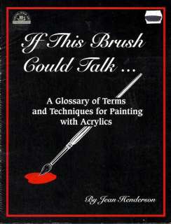 Tole Painting Pattern Book~IF THIS BRUSH COULD TALK  
