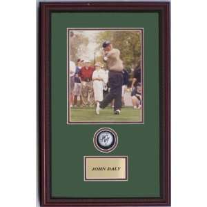  Daly Autographed Golf Ball in a Shadow Box Frame