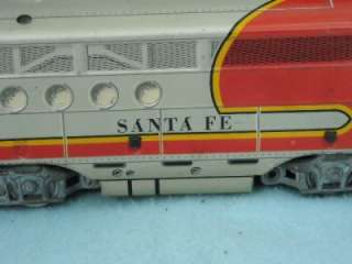 Marx Santa Fe Toy Engine Train  