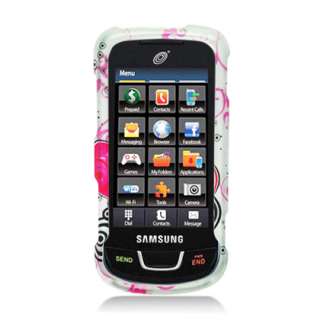 For Samsung T528G TracFone Phone Two Heart 2D Texture Snap On Hard 