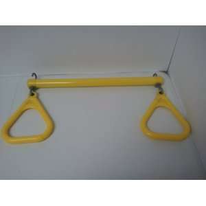  Swingset Trapeze Bar W/triangle Handles Yellow, Playset 