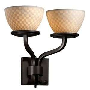  Limoges Sonoma Double Bowl Sconce by Justice Design Group 